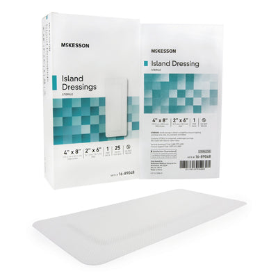 McKesson White Adhesive Dressing, 4 x 8 Inch, 1 Box of 25 (General Wound Care) - Img 5