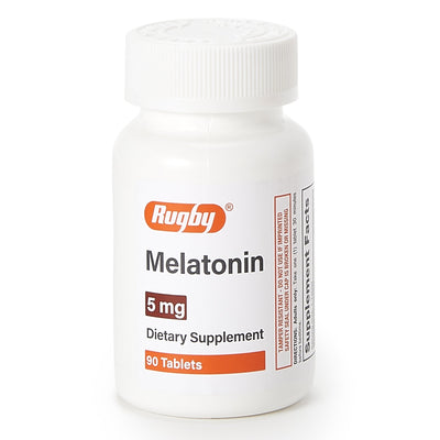 Rugby® Melatonin Dietary Supplement, 1 Bottle (Over the Counter) - Img 1