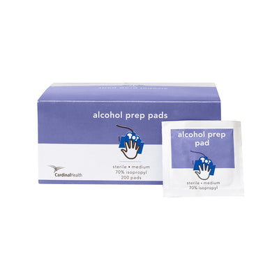 PAD, ALCOHOL PREP ISOPROPYL MED 70% (200/BX 20BX/CS) (Skin Care) - Img 1