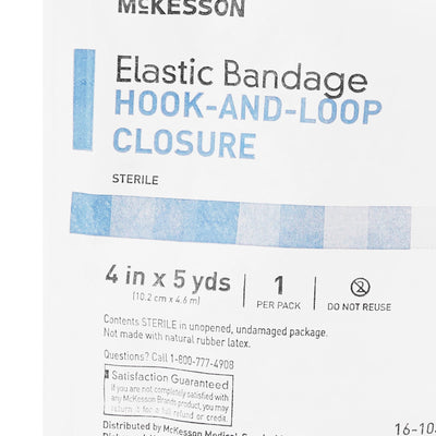 McKesson Hook and Loop Closure Elastic Bandage, 4 Inch x 5 Yard, 1 Case of 36 (General Wound Care) - Img 3
