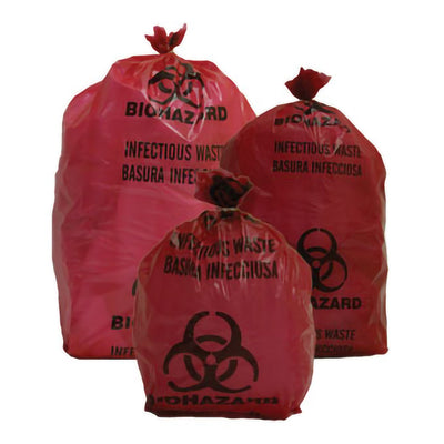 BAG, BIOHAZARD RED 3GL (20/RL 10RL/PK) (Bags) - Img 1