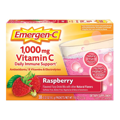 Emergen-C® Daily Immune Support, Raspberry Flavor, 1 Box of 30 (Nutritionals) - Img 2