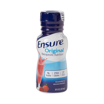 Ensure® Original Therapeutic Nutrition Shake Strawberry Oral Supplement, 8 oz. Bottle, 1 Case of 24 (Nutritionals) - Img 1