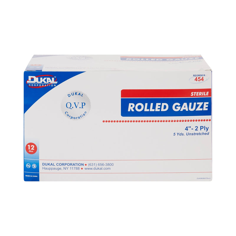 Dukal™ Sterile Fluff Bandage Roll, 4 Inch x 5 Yard, 1 Case of 96 (General Wound Care) - Img 2