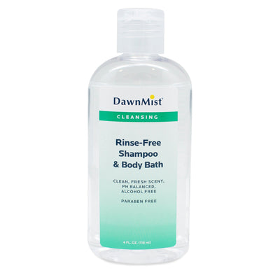 DawnMist® No-Rinse Shampoo and Body Wash 4 oz., 1 Case of 96 (Hair Care) - Img 1