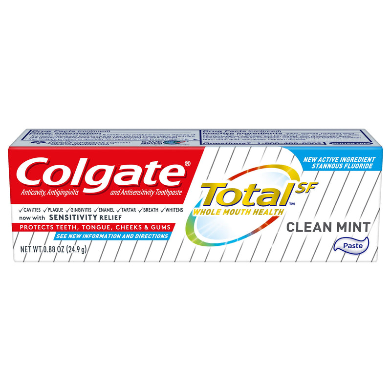 Colgate Total Toothpaste, Clean Mint Flavor, 0.88 oz Tube, 1 Case of 24 (Mouth Care) - Img 2