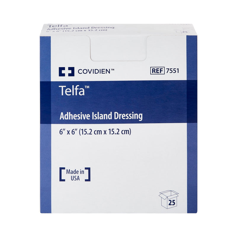 Telfa™ Adhesive Dressing, 6 x 6 Inch, 1 Box of 25 (General Wound Care) - Img 2