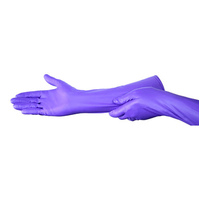 Purple Nitrile Max™ Nitrile Extended Cuff Length Exam Glove, Small, 1 Case of 400 () - Img 3