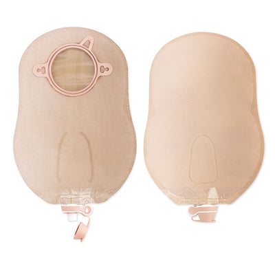 New Image™ Drainable Beige Urostomy Pouch, 9 Inch Length, 1¾ Inch Flange, 1 Box of 10 (Ostomy Pouches) - Img 1