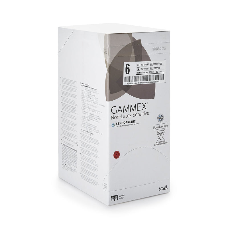 Gammex® Non-Latex Sensitive Polychloroprene Surgical Glove, Size 6, Cream, 1 Box of 50 () - Img 2