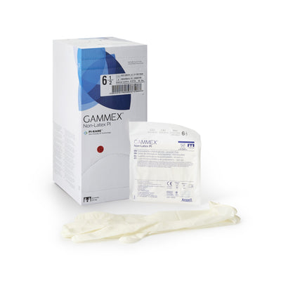 Gammex® Non-Latex PI Polyisoprene Surgical Glove, Size 6.5, White, 1 Box of 50 () - Img 1