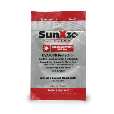 SunX® SPF 30+ Sunscreen with Dispenser Box, Individual Packet, 1 Box of 25 (Skin Care) - Img 2