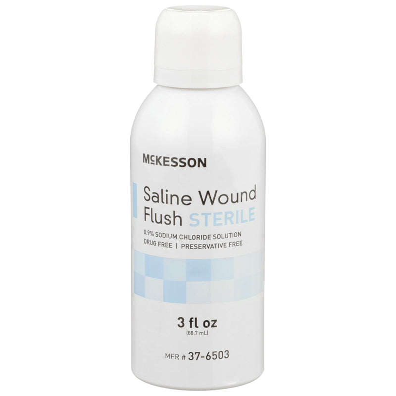 McKesson Saline Wound Flush, 3-ounce Spray Can, 1 Case of 12 () - Img 1