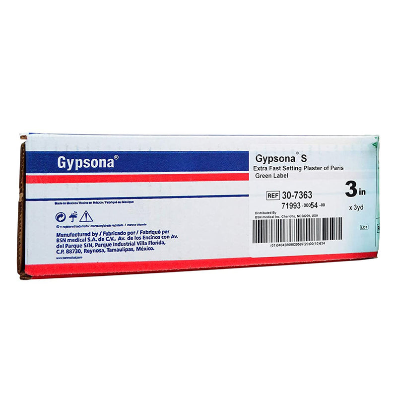 Gypsona® S Plaster Bandage, 3 Inch x 3 Yard, 1 Box of 12 (Casting) - Img 3