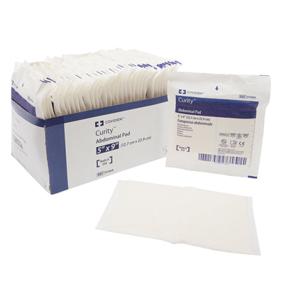 Curity™ Sterile Abdominal Pad, 5 x 9 Inch, 1 Case of 432 (General Wound Care) - Img 1