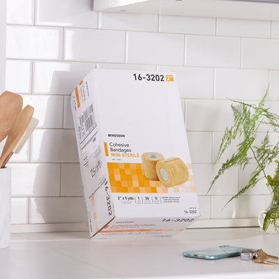 McKesson Self-adherent Closure Cohesive Bandage, 2 Inch x 5 Yard, 1 Case of 36 (General Wound Care) - Img 10