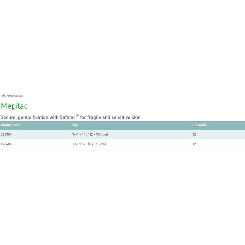 Mepitac® Silicone Medical Tape, 1-1/2 x 59 Inch, Tan, 1 Each (General Wound Care) - Img 4