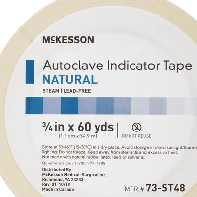 McKesson Steam Indicator Tape, ½ Inch x 60 Yard, 1 Roll (Sterilization Tapes) - Img 2