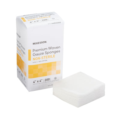 McKesson NonSterile Gauze Sponge, 4 x 4 Inch, 1 Case of 4000 (General Wound Care) - Img 1