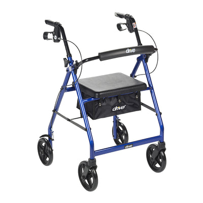 drive™ 4 Wheel Rollator, Blue, 1 Each (Mobility) - Img 1