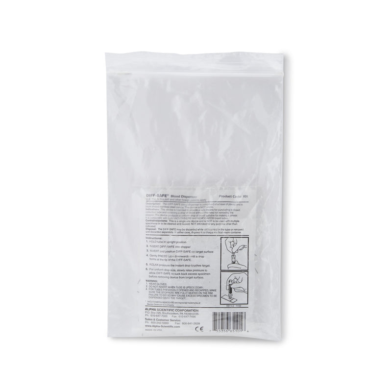 DIFF-SAFE® Blood Dispenser, 1 Case of 100 () - Img 1