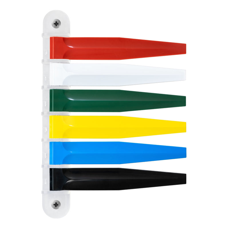 FLAG SYSTEM, EXAM RM 6SIGNAL FLAG WALL MOUNT (1/BG 80BG/CS (Room ID Flag Systems) - Img 1