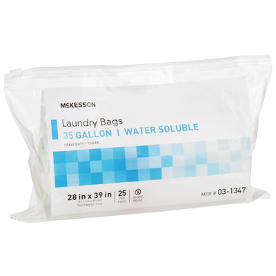 McKesson Water Soluble Laundry Bag, 30-35 gal Capacity, 1 Case of 100 (Laundry) - Img 2