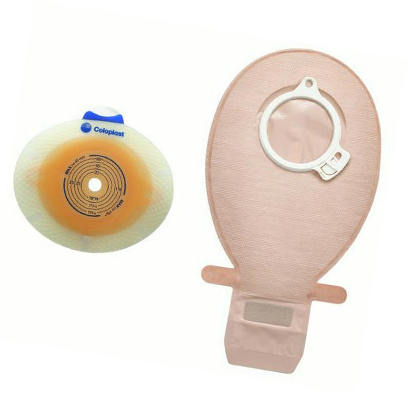 SenSura® Click Two-Piece Closed End Opaque Filtered Ostomy Pouch, 8½ Inch Length, 50 mm Flange, 1 Box of 30 (Ostomy Pouches) - Img 1