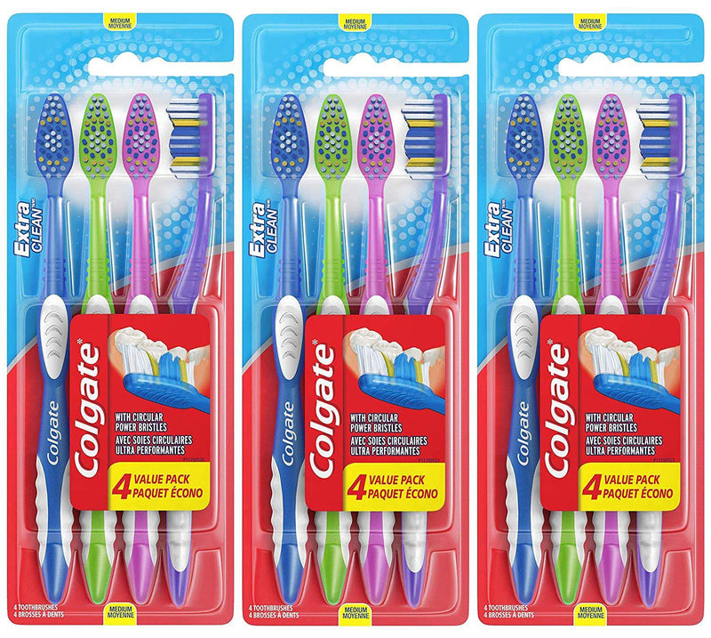 Colgate Plus Manual Medium Toothbrush, 1 Pack of 12 (Mouth Care) - Img 1