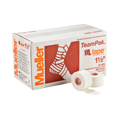 MTape® Cotton / Zinc Oxide Athletic Tape, 1-1/2 Inch x 15 Yard, White, 1 Case of 32 (General Wound Care) - Img 1
