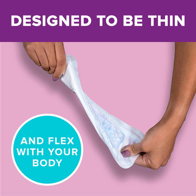 Poise® Fresh Protection™ Ultra Thin Pads, Maximum Long, 1 Pack of 36 () - Img 5