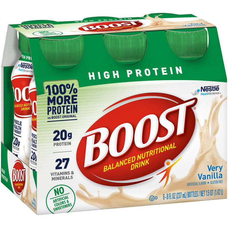 Boost® High Protein Vanilla Oral Supplement, 8 oz. Bottle, 1 Pack of 6 (Nutritionals) - Img 4