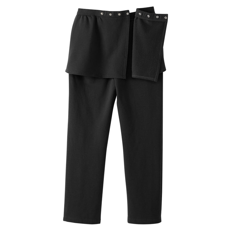 PANTS, FLEECE WMNS OPEN BACK SEAMLESS BLK 2XLG (Pants and Scrubs) - Img 3