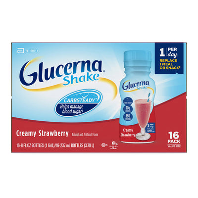 Glucerna® Shake Strawberry Oral Supplement, 8 oz. Bottle, 1 Pack of 6 (Nutritionals) - Img 3