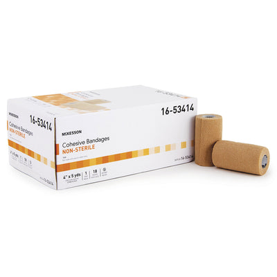 McKesson Self-adherent Closure Cohesive Bandage, 4 Inch x 5 Yard, 1 Case of 18 (General Wound Care) - Img 5
