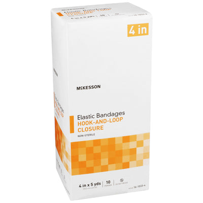 McKesson Hook and Loop Closure Elastic Bandage, 4 Inch x 5 Yard, 1 Box of 10 (General Wound Care) - Img 2