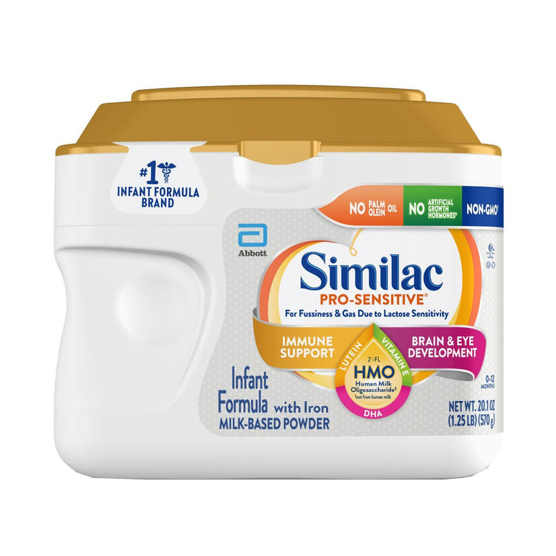 Similac Pro-Sensitive Infant Formula, 20.1 oz. Canister Powder, 1 Each () - Img 1