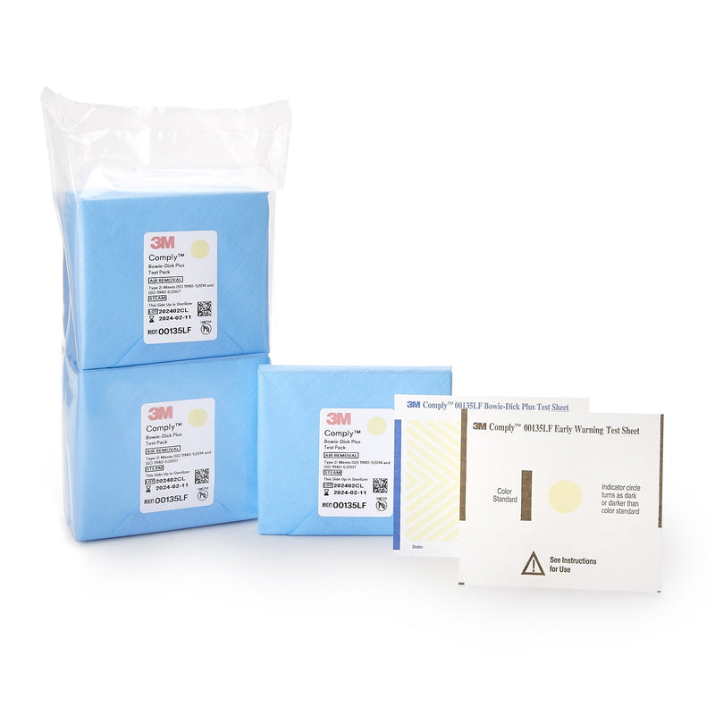 3M™ Comply™ Sterilization Bowie-Dick Plus Test Pack, 1 Case of 30 (Sterilization Indicators) - Img 1