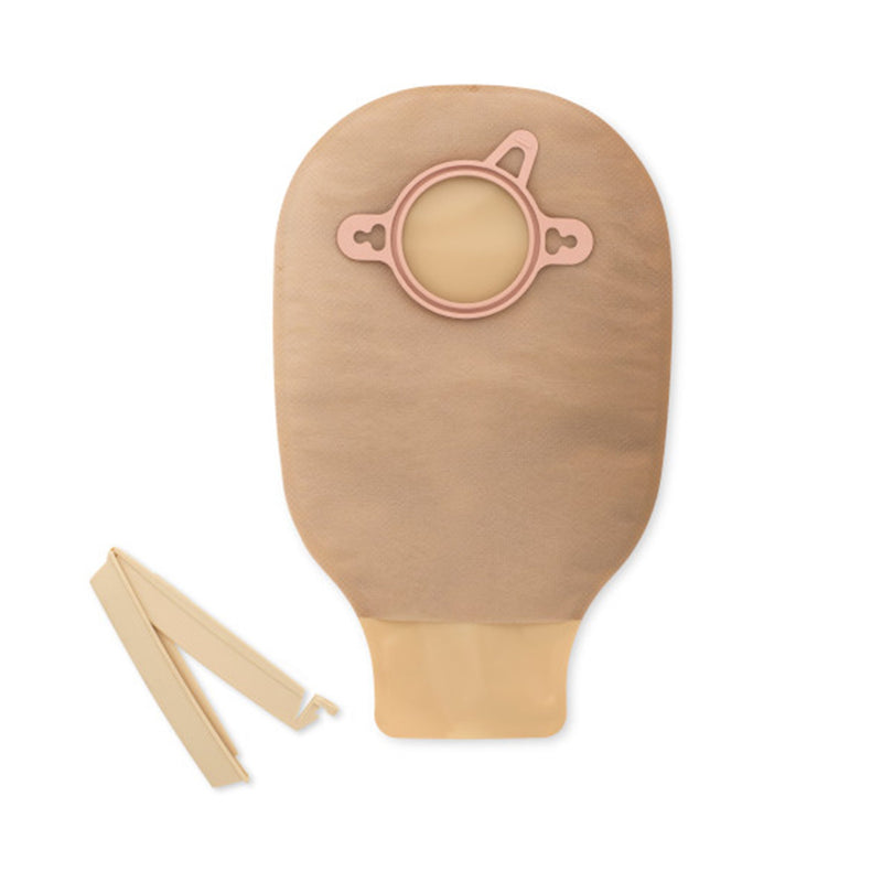 New Image™ Drainable Beige Colostomy Pouch, 9 Inch Length, Mini , 1¾ Inch Flange, 1 Each (Ostomy Pouches) - Img 2