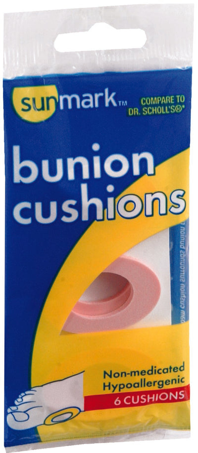 Sunmark Bunion Cushions, 1 Pack of 6 (Immobilizers, Splints and Supports) - Img 1