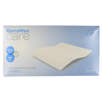KerraMax Care® Super Absorbent Dressing, 4 x 9 Inch, 1 Carton of 10 (Advanced Wound Care) - Img 1