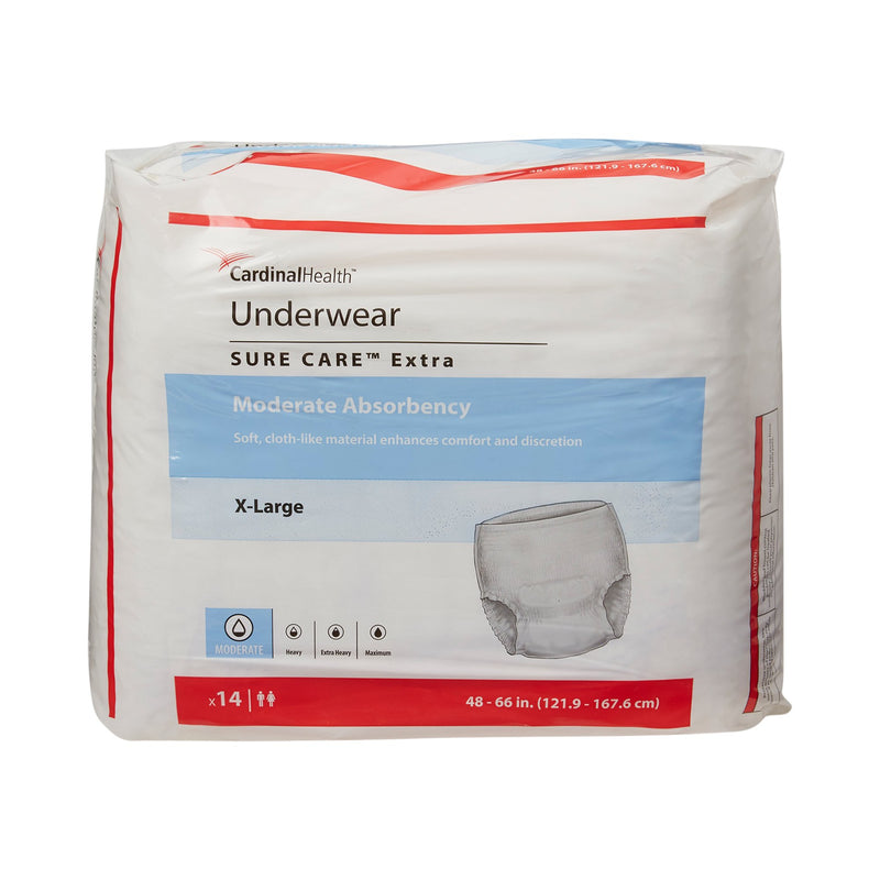 Simplicity Unisex Adult Disposable Underwear, Moderate Absorbency, X-Large, 48 to 66 Inch Waist, 1 Case of 56 () - Img 2