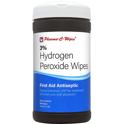 Pharma-C-Wipes® Hydrogen Peroxide Antiseptic, 1 Pack (Over the Counter) - Img 1