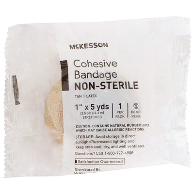 McKesson Self-adherent Closure Cohesive Bandage, 1 Inch x 5 Yard, 1 Case of 30 (General Wound Care) - Img 4