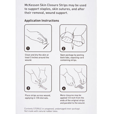 McKesson Skin Closure Reinforced Strip, 1 Box of 50 (Skin Closure Strips) - Img 5