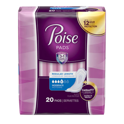 Poise Bladder Control Pads, Adult Women, Disposable, 1 Case of 120 () - Img 2