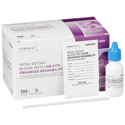 McKesson Consult™ Fecal Occult Blood Test Colorectal Cancer Screening Rapid Test Kit, 1 Box (Test Kits) - Img 1