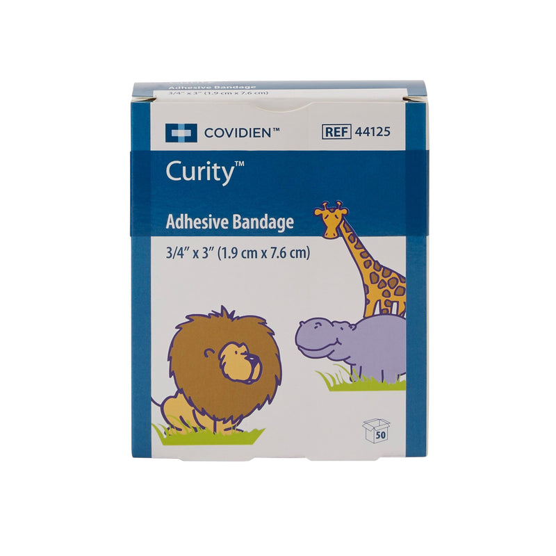 Curity™ Zoo Design Adhesive Strip, ¾ x 3 Inch, 1 Box (General Wound Care) - Img 2