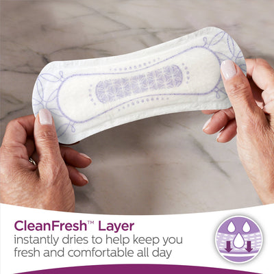 Poise® Microliners Lightest Bladder Control Pad, 6.9-Inch Length, 1 Case of 300 () - Img 4