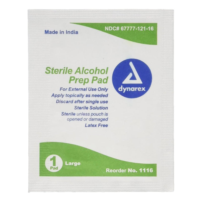 Dynarex® Alcohol Prep Pad, 1 Box of 100 (Skin Care) - Img 2